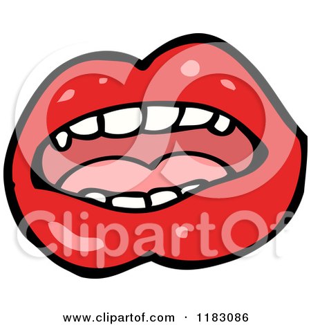 450x470 Cartoon Of A Vampires Lips