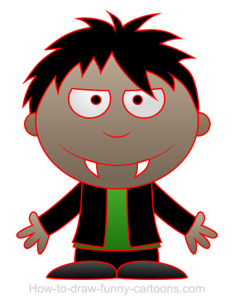 341x443 Drawing A Vampire Cartoon