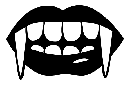 448x297 Vampire Fangs Clip Art Download