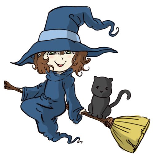500x500 Drawn Witch Cartoon
