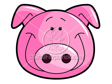 432x324 Cute Pig Clipart