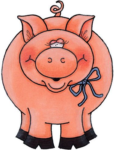 374x492 164 Best Pig Clip Art Images Baby Pig, Girl