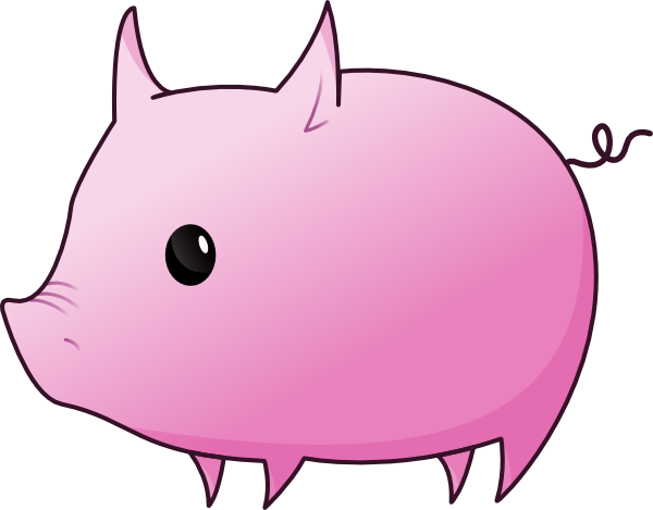 600x469 Pig Clip Art Free Vector 4vector