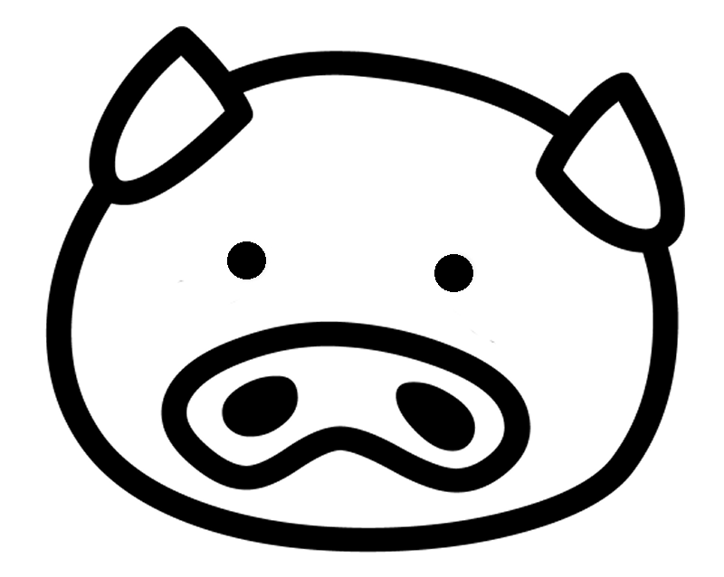 800x638 Pork Clipart Pig Face