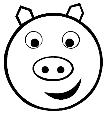 426x460 Best Pig Face Clip Art