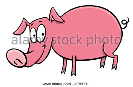 450x296 Pig Or Piglet Cartoon Character Stock Photo, Royalty Free Image