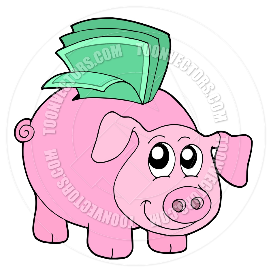 940x940 Cartoon Piggy Bank Money Box Clipart Panda