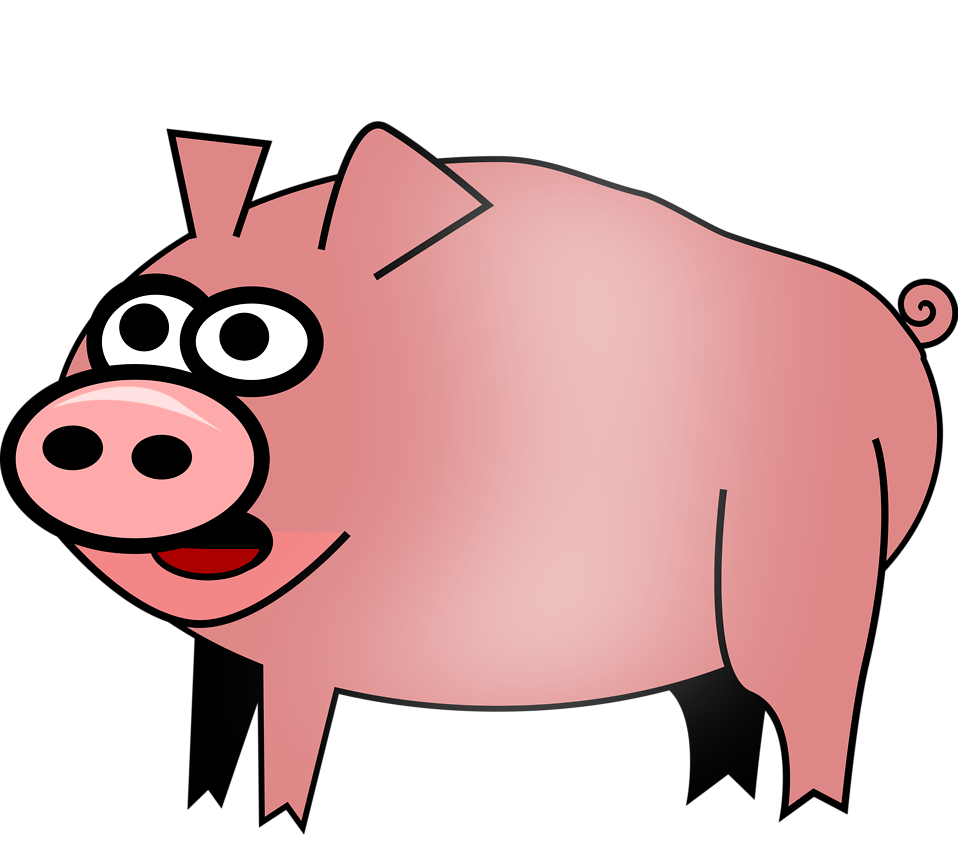 958x864 Pig Free Stock Photo Illustration Of Cartoon Pig