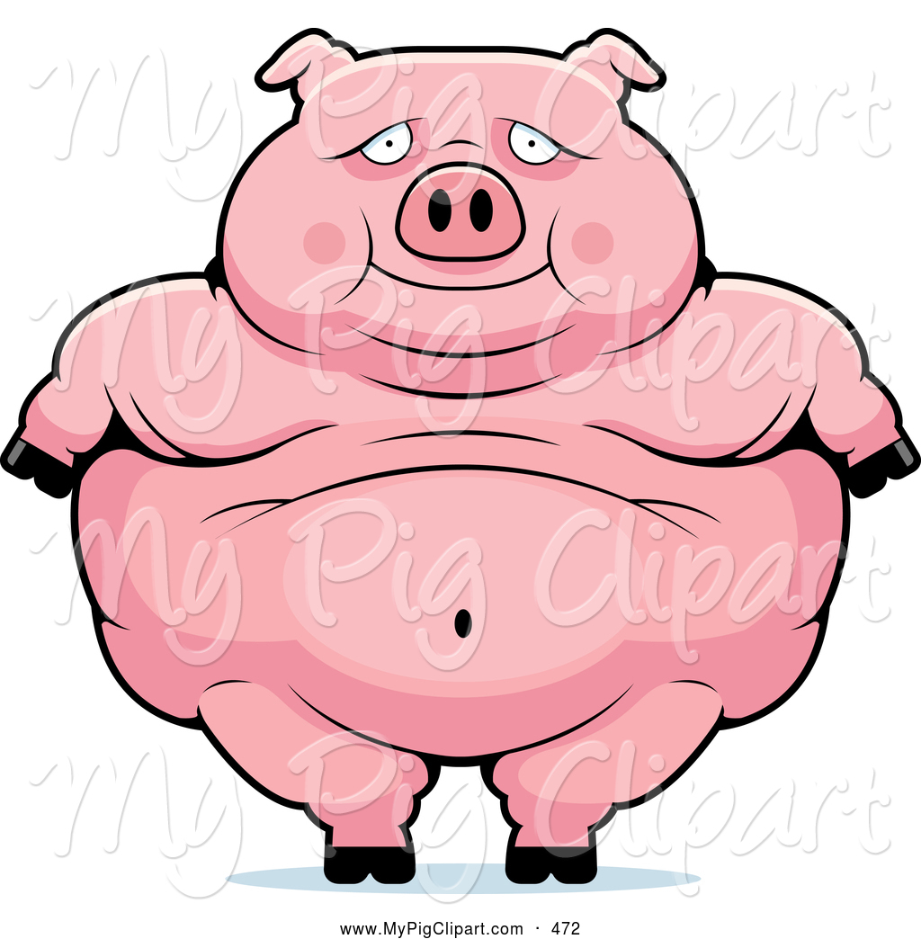 1024x1044 Standing Pig Clipart