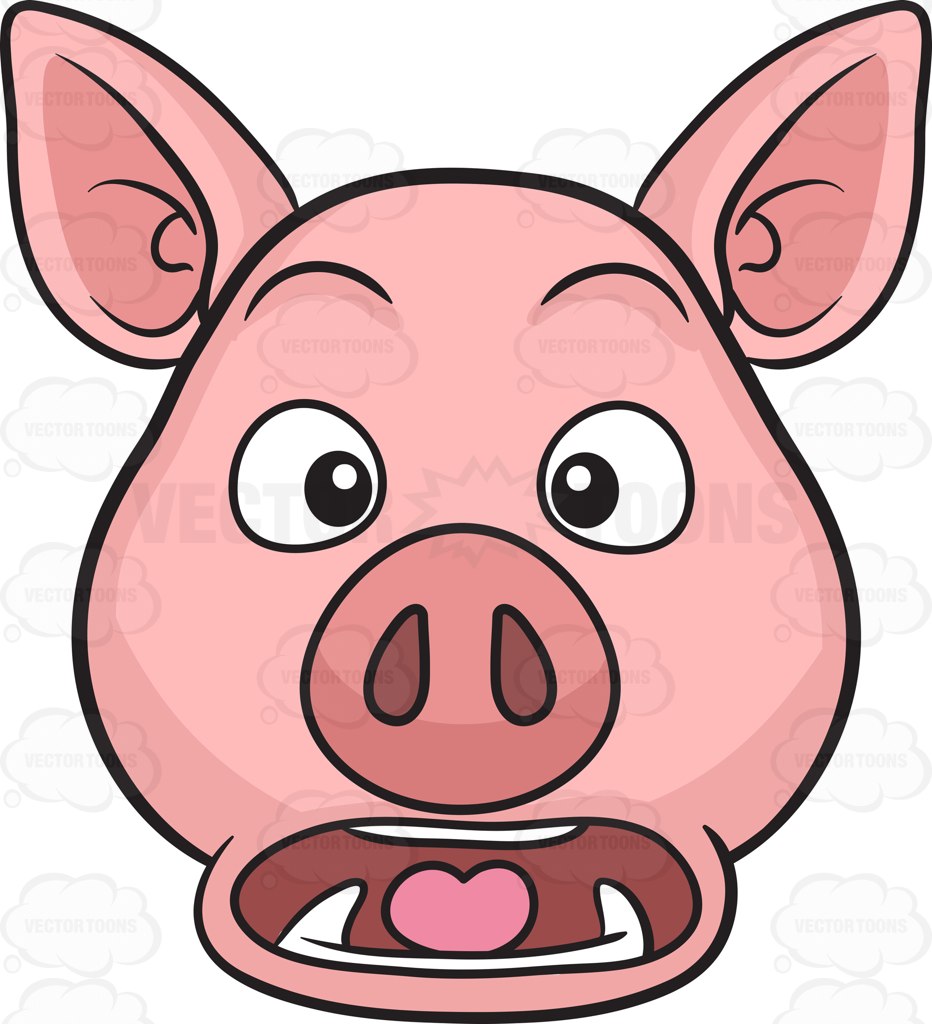 932x1024 A Stunned And Horrified Pig