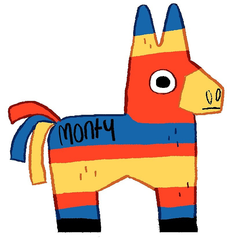 784x823 Monty The Pinata By Doodledate Redbubble