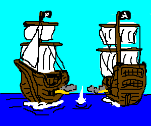 300x250 Battle Clipart Pirate Ship