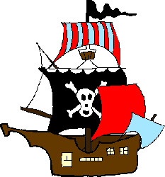 233x250 Cartoon Pirate Ship Clipart