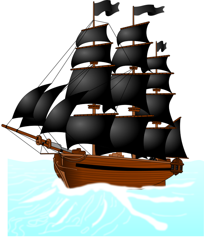 672x800 Boat Clipart Pirate Ship