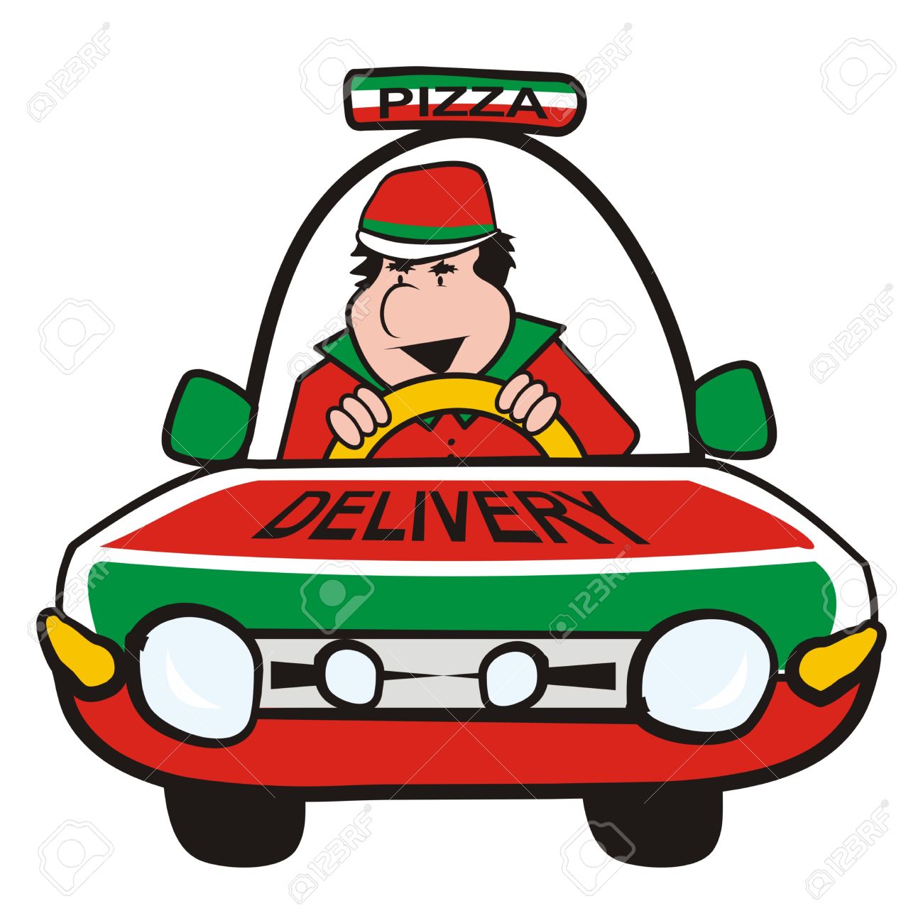 1300x1300 Pizza Clipart Car