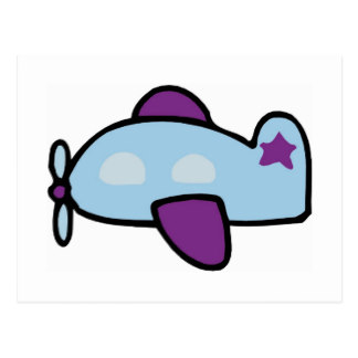 324x324 Custom Cartoon Airplane Postcards Zazzle.ca