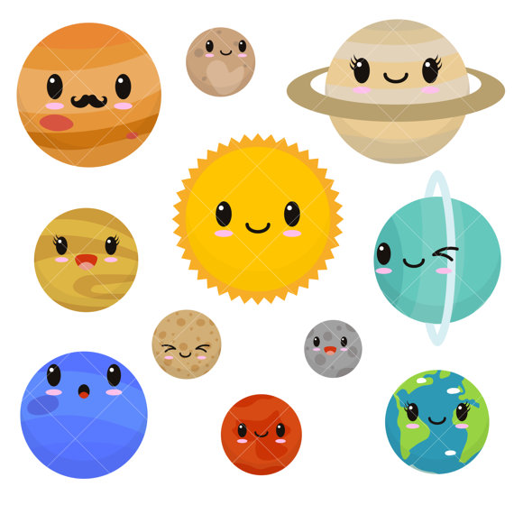 570x570 Planets Clipart