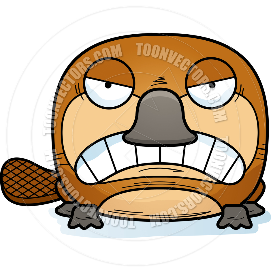 940x940 Cartoon Platypus Angry By Cory Thoman Toon Vectors Eps