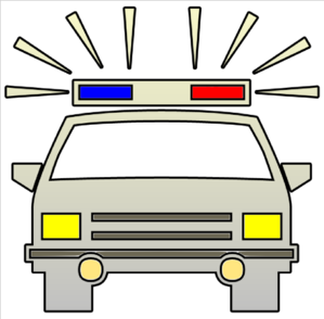 299x294 Police Car Cutout Clip Art