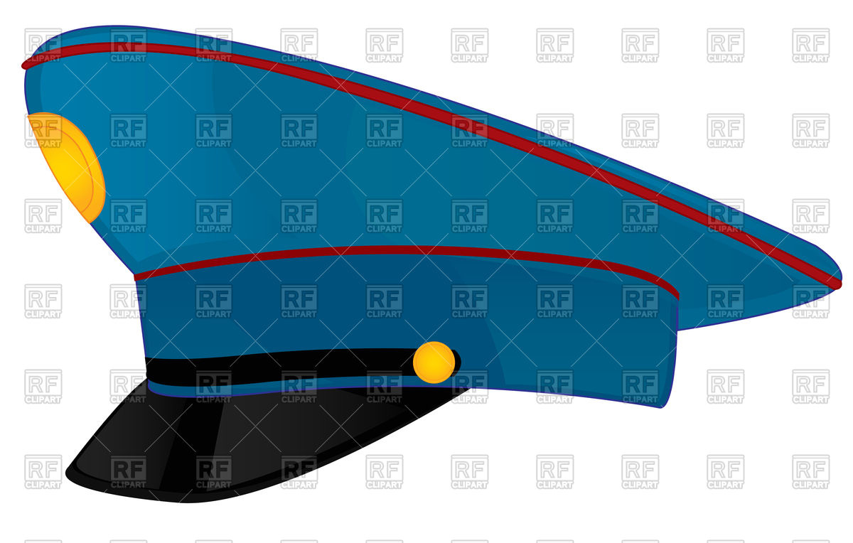 1200x764 Police Cap Royalty Free Vector Clip Art Image