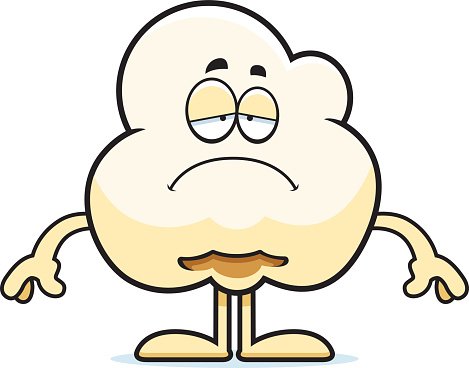 469x368 Sad Cartoon Popcorn Premium Clipart