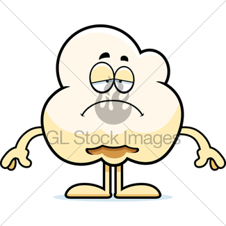 325x325 Angry Cartoon Popcorn Gl Stock Images