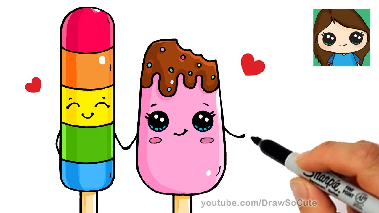 1280x720 How To Draw Popsicles Easy