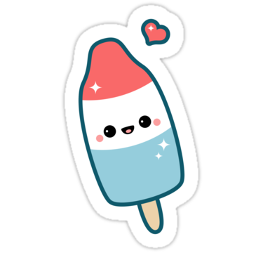 375x360 Kawaii Popsicle Sticker Kawaii Emoticon Kawaii