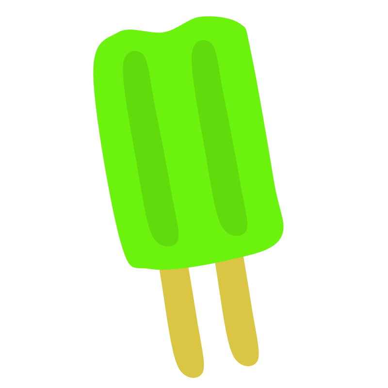 800x800 Popsicle Clipart Green