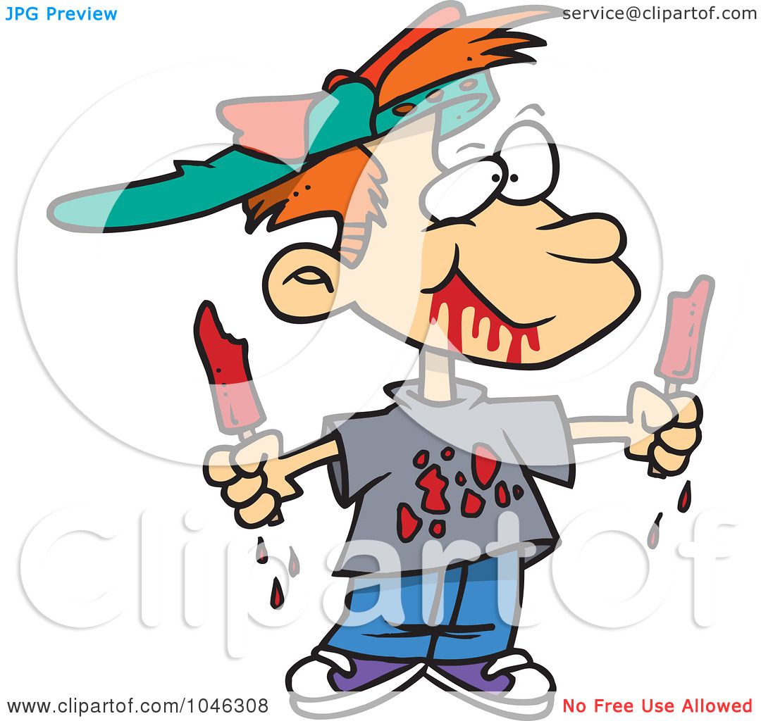 1080x1024 Royalty Free (Rf) Clip Art Illustration Of A Cartoon Messy Boy