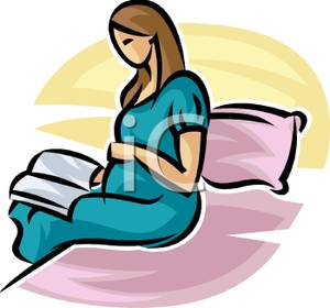 300x280 Image A Pregnant Woman Reading A Book