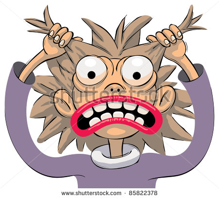 Cartoon Pulling Hair Out Clipart | Free download on ClipArtMag