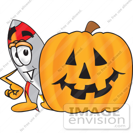 450x450 Clip Art Graphic Of A Space Rocket Cartoon Character With A Carved