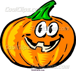 300x280 Cartoon Pumpkin Vector Clip Art