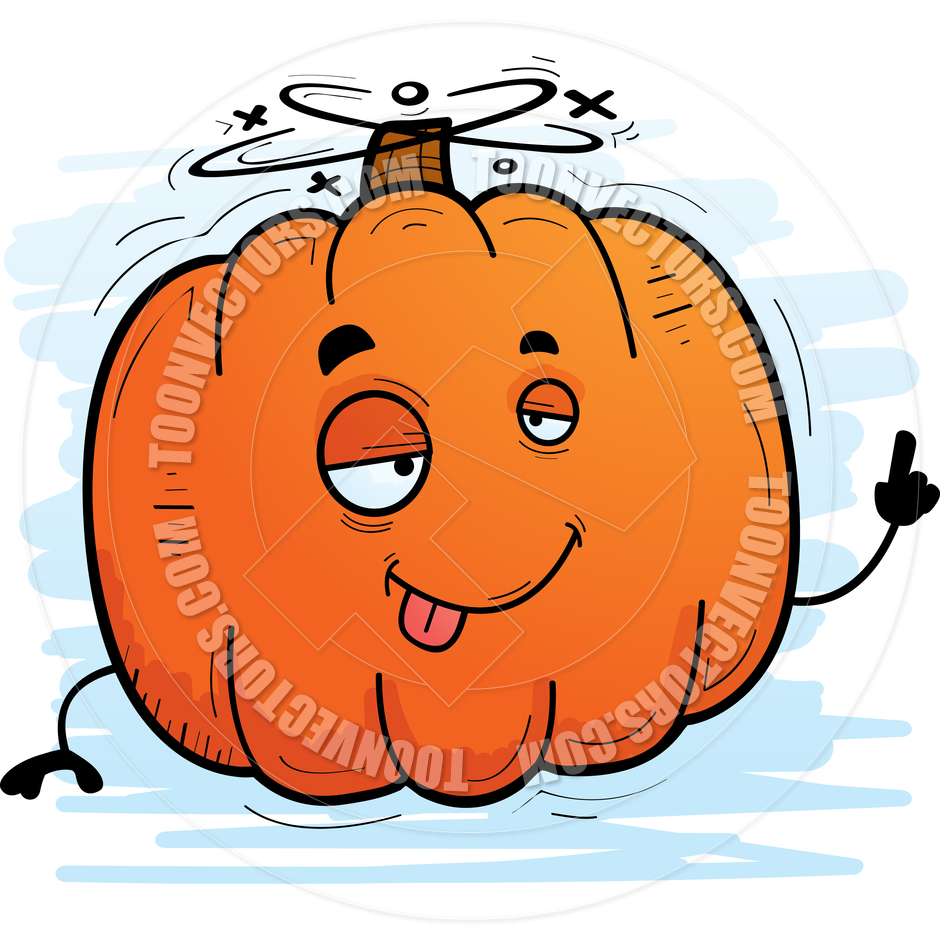 940x940 Cartoon Pumpkin Drunk By Cory Thoman Toon Vectors Eps