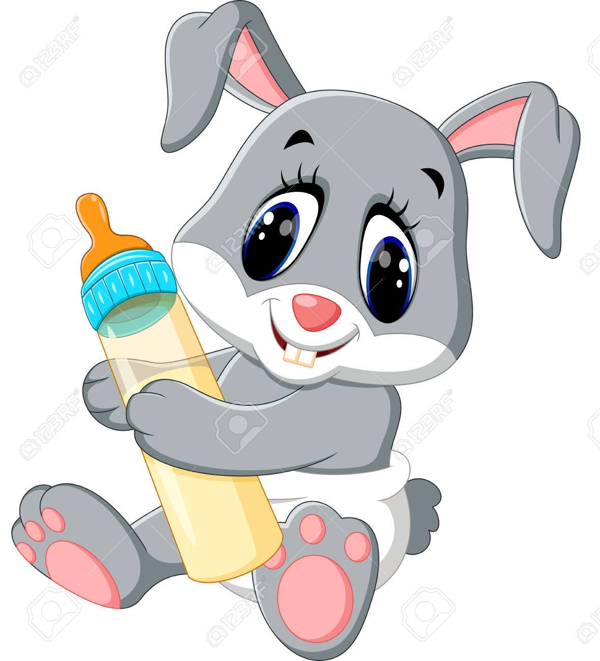 1180x1300 Cute Baby Rabbit Cartoon Stock Photo, Picture And Royalty Free