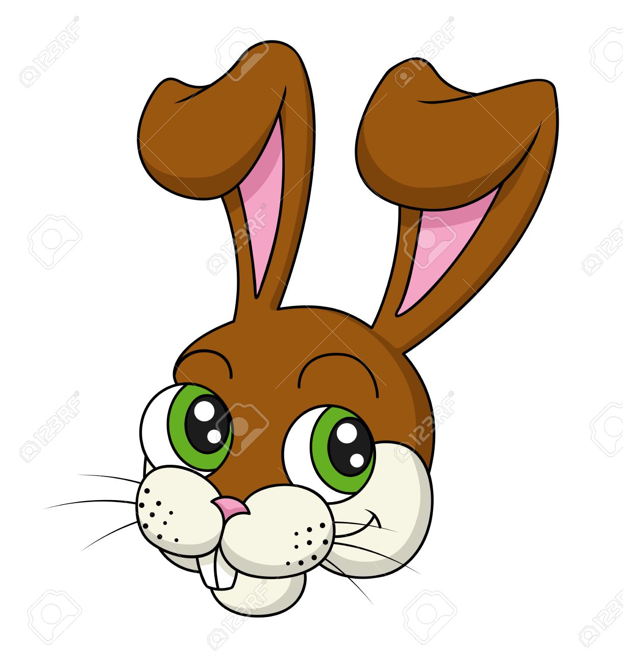 1221x1300 A Cartoon Bunny S Head Royalty Free Cliparts, Vectors, And Stock