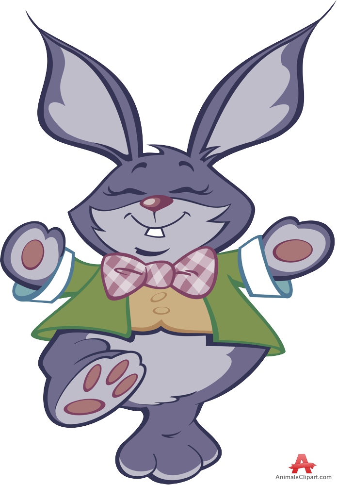695x999 Rabbit Wearing Suit Cartoon Character Clipart Free Clipart