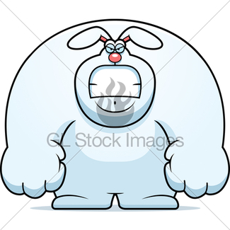 325x325 Angry Cartoon Rabbit Gl Stock Images