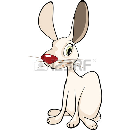 450x450 Cheerful Hare Rabbit Cartoon Royalty Free Cliparts, Vectors,