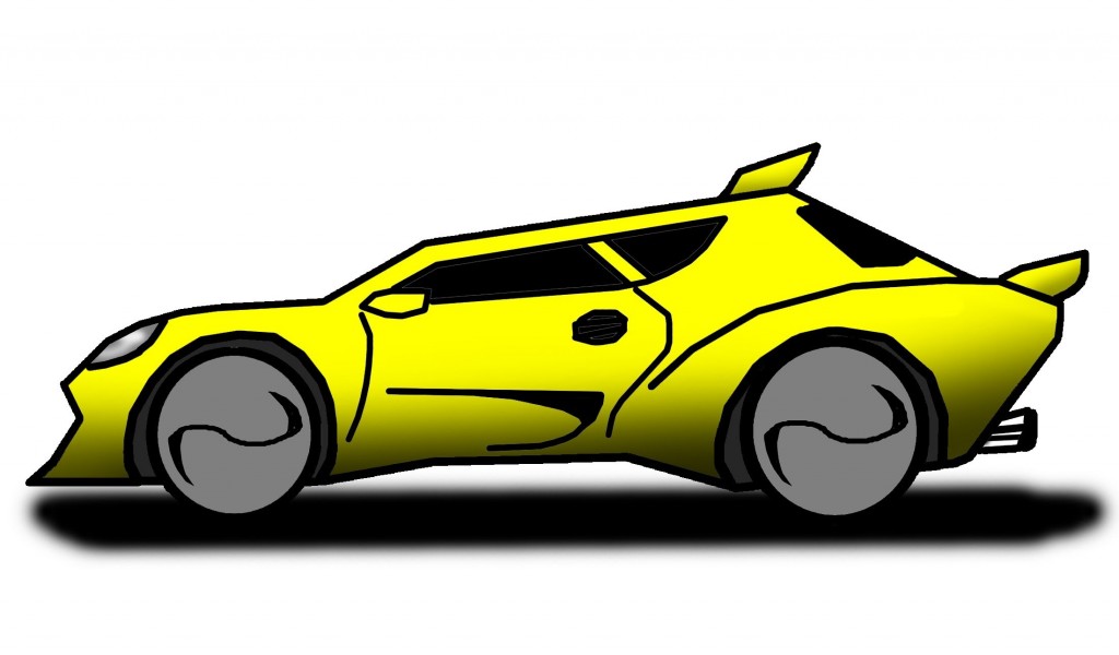 1024x600 Cartoon Race Car Group