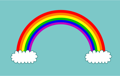 500x318 Drawing A Cartoon Rainbow