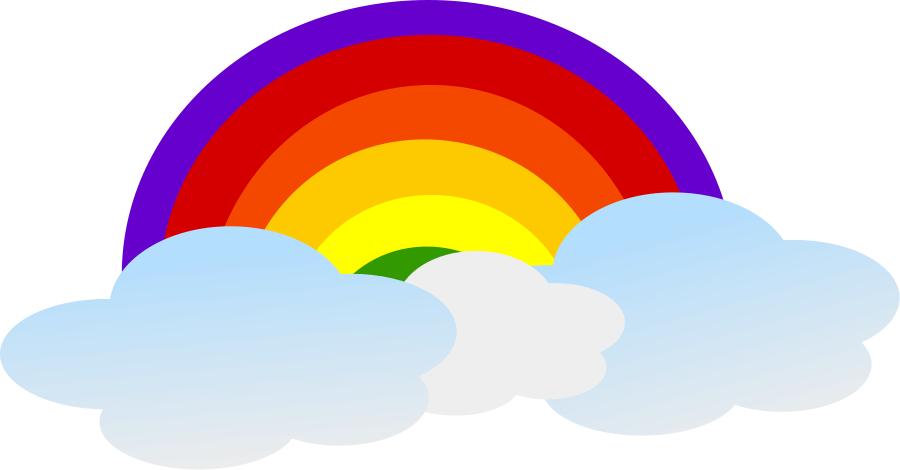 900x470 Rainbow Cartoon Design Png 900px Large Size