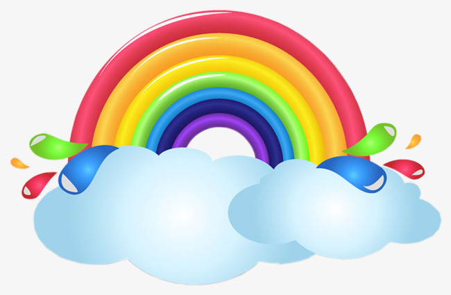 650x425 Cartoon Rainbow, Painting, Rainbow, Child Png And Psd File
