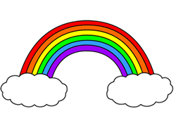 250x192 Cartoon Rainbow Step By Step Drawing Lesson