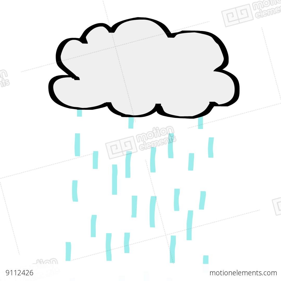 1080x1080 Cloud Rain Stock Animation 9112426