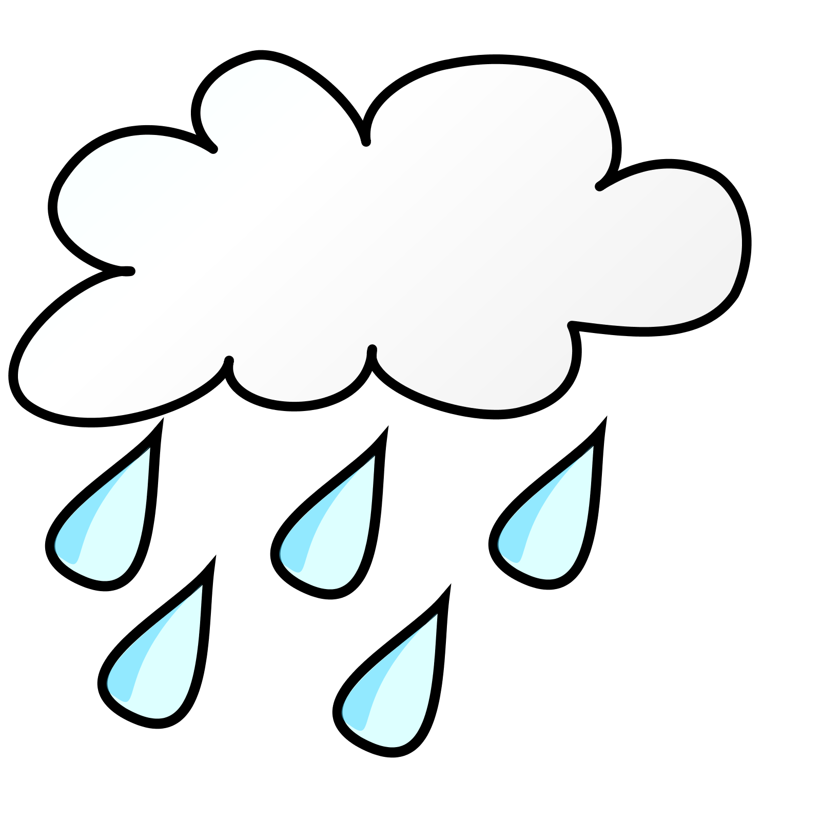 Cartoon Rainy Cloud | Free download on ClipArtMag