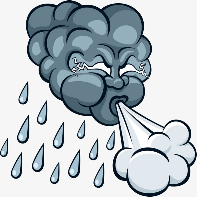 650x652 Cartoon Storm, Rain, Dark Clouds, Storm Png Image For Free Download