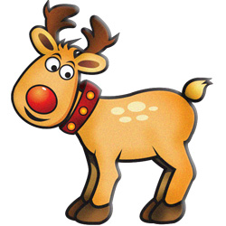 250x250 Reindeer Clip Art