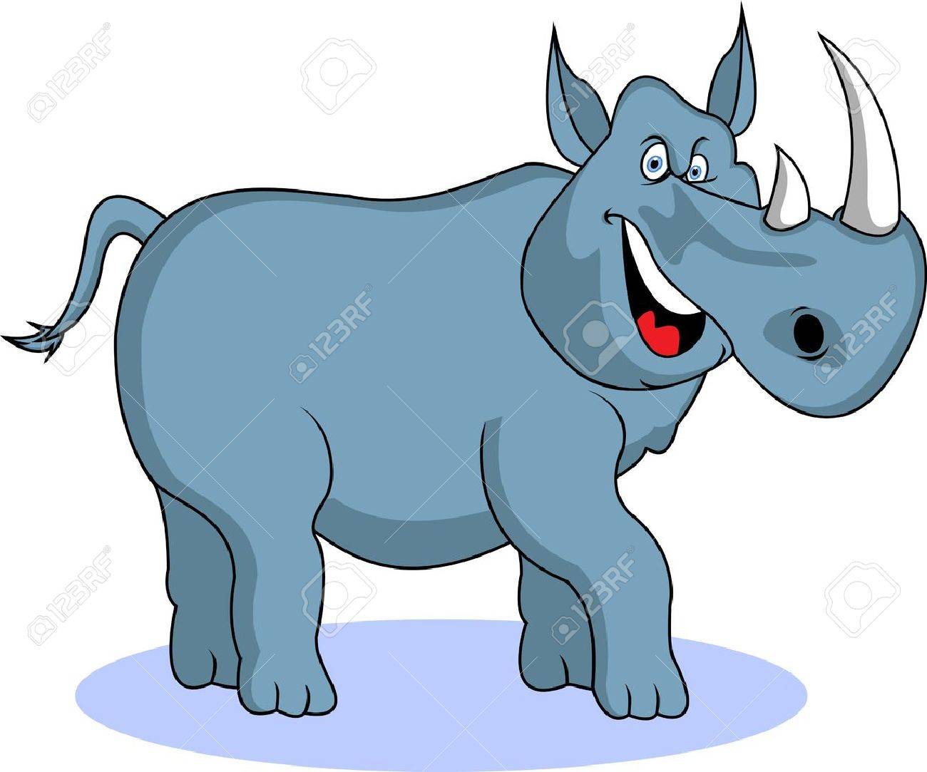 1300x1083 Funny Rhino Cartoon Royalty Free Cliparts, Vectors, And Stock
